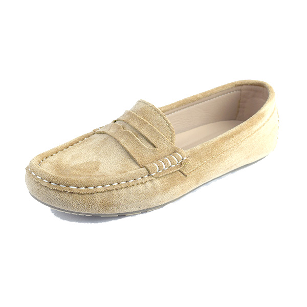 Mocassin pour femme M2023 beige daim ........... Mocassins femme Maroc